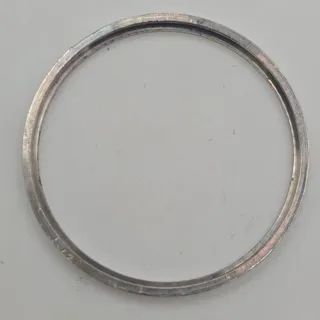 Photo of Rolex 18K White Gold Fluted Bezel 23.96mm Genuine Watch Part