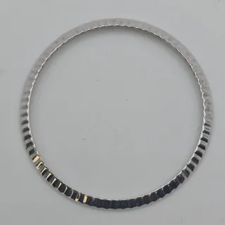 Photo of Rolex 18K White Gold Fluted Bezel 23.96mm Genuine Watch Part