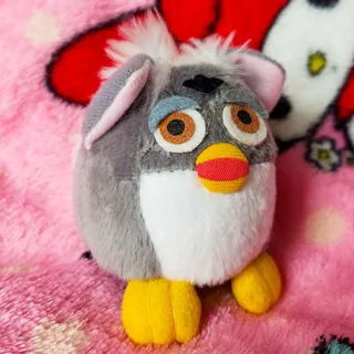 Photo of Vintage 1999 Yujin Furby Mini Plush Ball Chain Keychain Japan Gacha