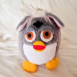 Photo of Vintage 1999 Yujin Furby Mini Plush Ball Chain Keychain Japan Gacha