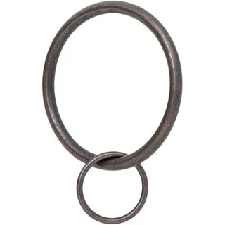 Photo of Ivilon Drapery Eyelet Curtain Rings - 1.7" Ring Loop for Hook Pins, Set of 14
