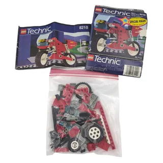 Photo of LEGO Technic 8210 Red Baron Trike Motorcycle Complete w Box Instructions Vintage
