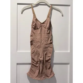 Photo of Quince Sculpting Mid-Thigh Bodysuit Size L in Sienna