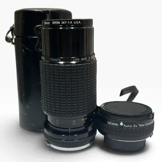 Photo of Sigma Zoom-K II 70-210mm f4.5 Lens Gemini 2x Tele-Converter Minolta M/MD Cases