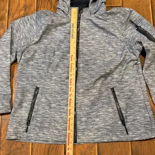 Photo of Free Country Womens XXL Softshell Jacket Super Softshell Jacket Misty Lilac Gray Womens Jacket Detachable Hood Fleece Lined Outdoor Jacket