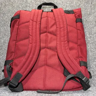 Photo of Poler Outdoor Red Retro Rolltop Backpack Camp Vibes Hiking Laptop Bag OS