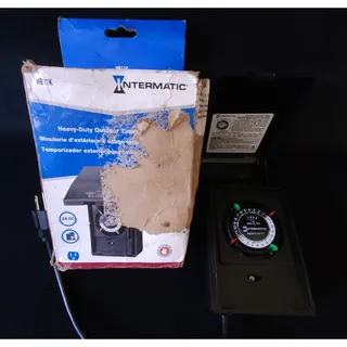 Photo of Intermatic HB11K 15 Amp 24-Hour Outdoor Plug-In Heavy Duty Lighting Timer Black