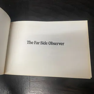 Photo of Far Side Ser.: The Far Side Observer by Gary Larson (1987, Trade Paperback)