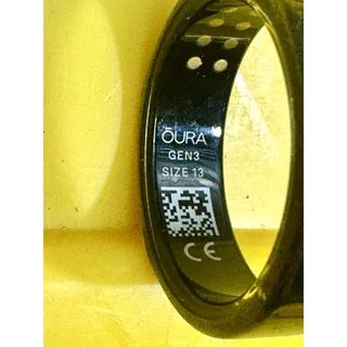 Photo of Oura Gen3 Smart Ring Activity Tracker, Black, Size 13, Unisex Adults No charger!