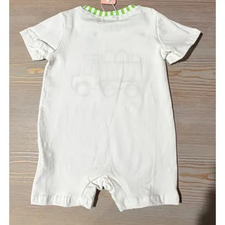 Photo of NEW Marie Nicole "Green Striped Easter Egg Truck" Johnny Romper (Size 12-18M) 