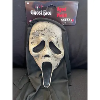 Photo of SCREAM GHOST FACE DEAD BY DAYLIGHT AGED MASK W SHROUD HALLOWEEN COSTUME FW93579