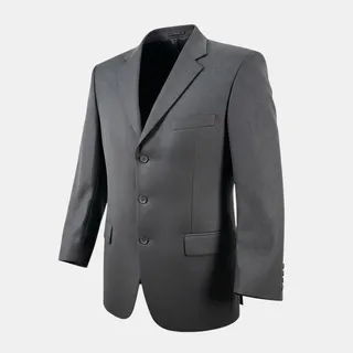 Photo of Pronto Moda Italia Eiffel Suit Jacket Mens 42R Charcoal Gray Merino Wool Blazer