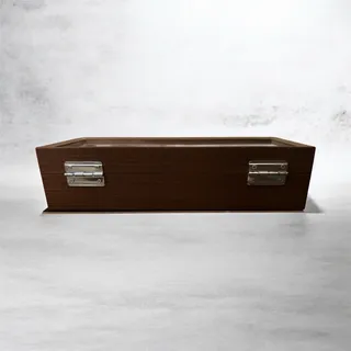 Photo of 6-Slot Wrist Watch Box Display Wooden Case Jewelry Organizer Storage Holder