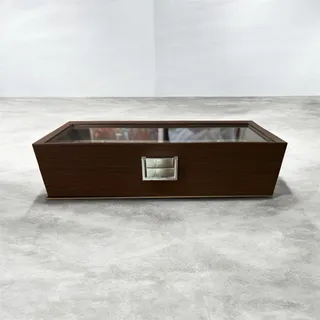 Photo of 6-Slot Wrist Watch Box Display Wooden Case Jewelry Organizer Storage Holder