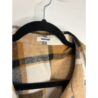 Photo of Cofandy Brown Flannel Button up Shirt Size Large NNT