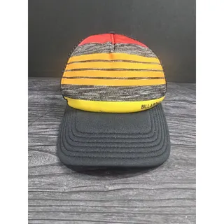 Photo of Billabong Reverse Trucker Hat Sunset Stripe Black Mesh Snapback Cap Surf Skate