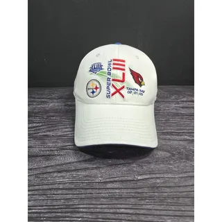 Photo of Super Bowl XLIII Hat 2009 Tampa Bay Steelers Cardinals Matchup Cap Reebok Clean