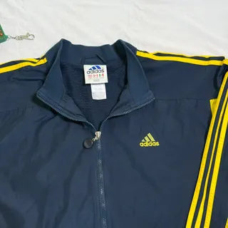Photo of Vintage 90's Adidas Three Stripes Zip Up Jacket - L