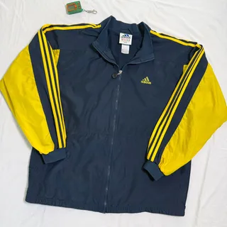 Photo of Vintage 90's Adidas Three Stripes Zip Up Jacket - L