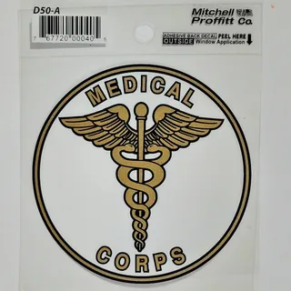Photo of E‑8 First Sergeant Decal – 2" x 3.375" – Adhesive Back – Outside Window – DE81‑A