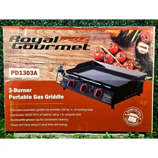 Photo of Royal Gourmet PD1303A 24" 3-Burner Portable Propane Gas Griddle NEW