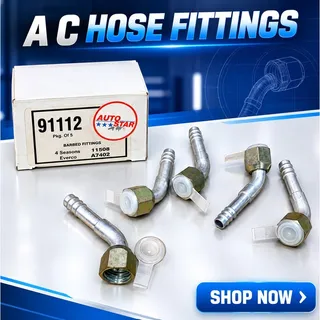 Photo of Auto Star 91112 Four Seasons 11508 Everco A7402 AC Hose Fittings 5 Pack New