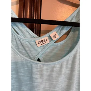 Photo of Cato Women’s Size 26/28W Light Teal Short Sleeve T-shirt