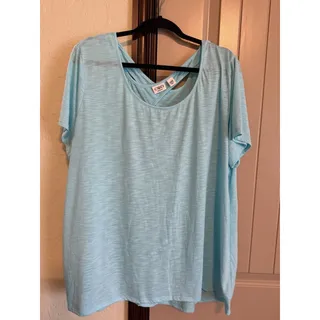 Photo of Cato Women’s Size 26/28W Light Teal Short Sleeve T-shirt