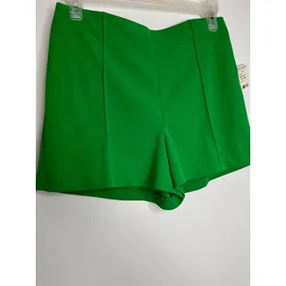 Photo of Womens High Rise Green Shorts Pull On NWT Size Med