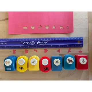 Photo of Lot of 7 Paper Punches Bow Marvy Uchida Butterfly Music Note Dog Flower