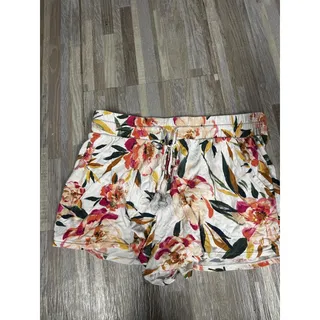 Photo of Target Sleep Shorts Womens M Multicolor Floral Sweat Elastic Waist Drawstring