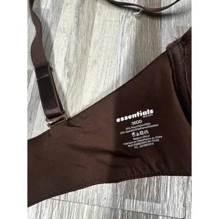 Photo of Rene Rofe Essentials Bra Womens 36DD Brown T Shirt Lightly Padded Underwire