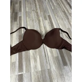 Photo of Rene Rofe Essentials Bra Womens 36DD Brown T Shirt Lightly Padded Underwire