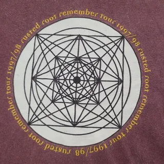 Photo of Vtg Rusted Root Remember 97/98 Double Sided Tour T Shirt Size L Made USA