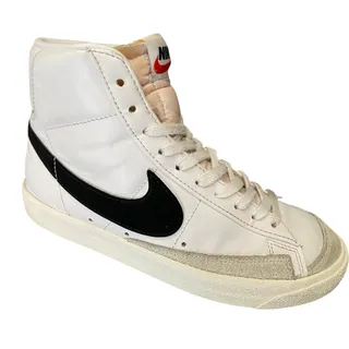Photo of Nike Blazer Mid '77 Sneaker Women Sz 9 White Black High Tops