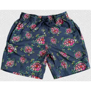 Photo of Vilebrequin Boys Turtle Swim Shorts Blue/Pink/Green Size 10 Moana