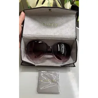 Photo of GUCCI Ladies Sunglasses Heart Interlocking G Pattern Case Glasses Accessory