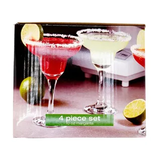 Photo of Set of 4 Circleware Cozumel Margarita Glasses 10 Oz Each Perfect For Mixed Drink