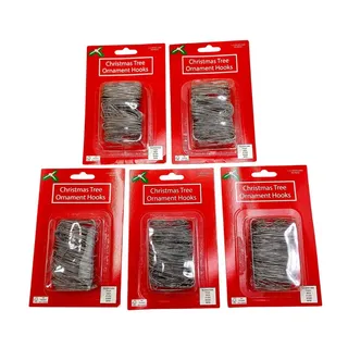 Photo of Holiday Lane Ornament Hooks 1000 Pcs 1.5" Tall Silver Christmas 5 Packs of 200