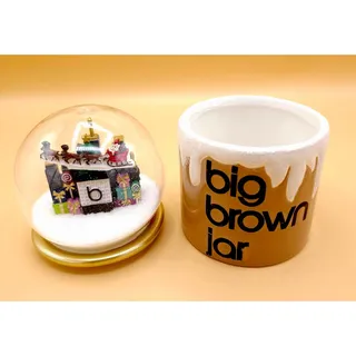 Photo of Bloomingdales Candy Jar Snow Globe Big Brown Bag 2024 Limited Edition 59th St