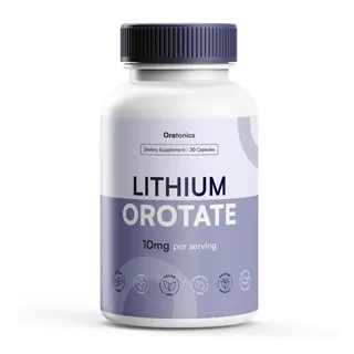Photo of Oratonics Lithium Orotate 10mg - 30 Count (Pack of 1) Promotes Mental wellness