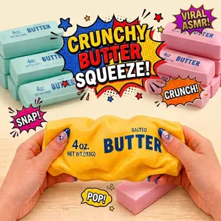 Photo of Crunchy Butter Squeeze ASMR Squishy Stress Relief Fidget Toy