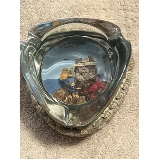 Photo of Mid-Century Kitsch Souvenir Ashtray Mazatlan Mexico With Shells Mermaid