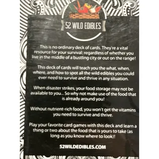 Photo of 52 Wild Edibles Card Deck Know What s Safe to Eat Outdoors Survival Forging