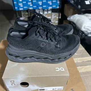Photo of On Cloudsurfer Max 'Black/Eclipse' CloudTec Running Sneakers | Mens 9 | Flaws