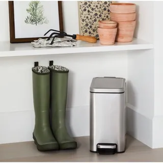 Photo of 10L Stainless Slim Step Trash Can - Brightroom™
