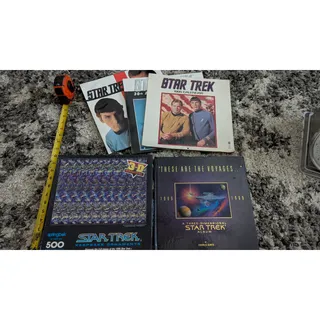 Photo of Star Trek Memorabilia Lot 3 Calendars Pop-Up 3D Album Springbok Puzzle