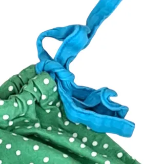 Photo of Hanna Andersson Girl's Green Polka Dot Pillowcase Dress Size 130 (8)