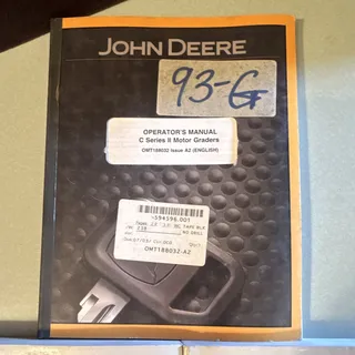 Photo of John Deere C Series II Motor Grader Operator/Tech Manuals OMT188032