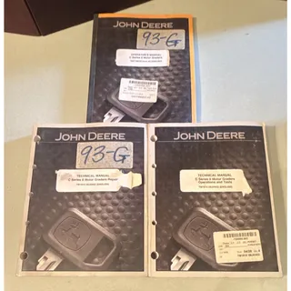 Photo of John Deere C Series II Motor Grader Operator/Tech Manuals OMT188032